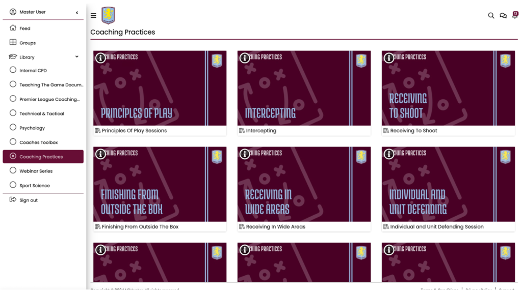 Aston Villa's MiMentor Platform Aston Villa's MiMentor Platform